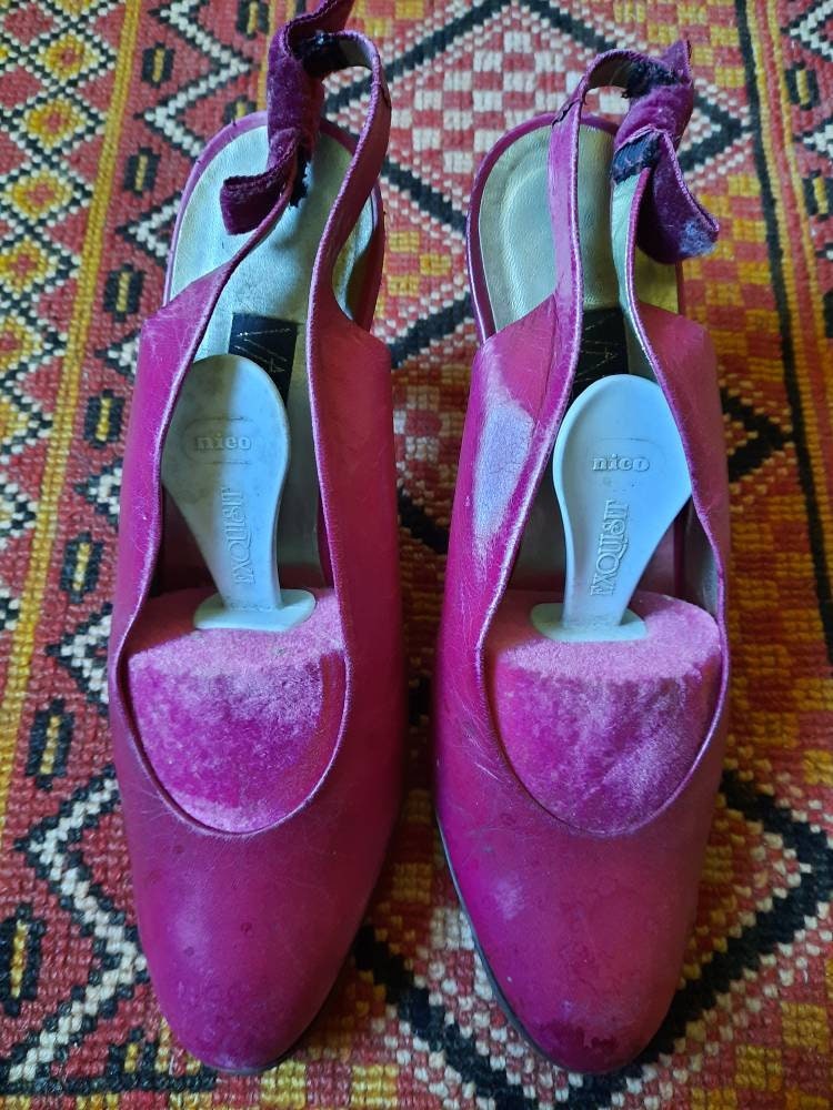 Schuhepumpsvintagepink36Valentina80Ereighties von Vintagewunderwelt
