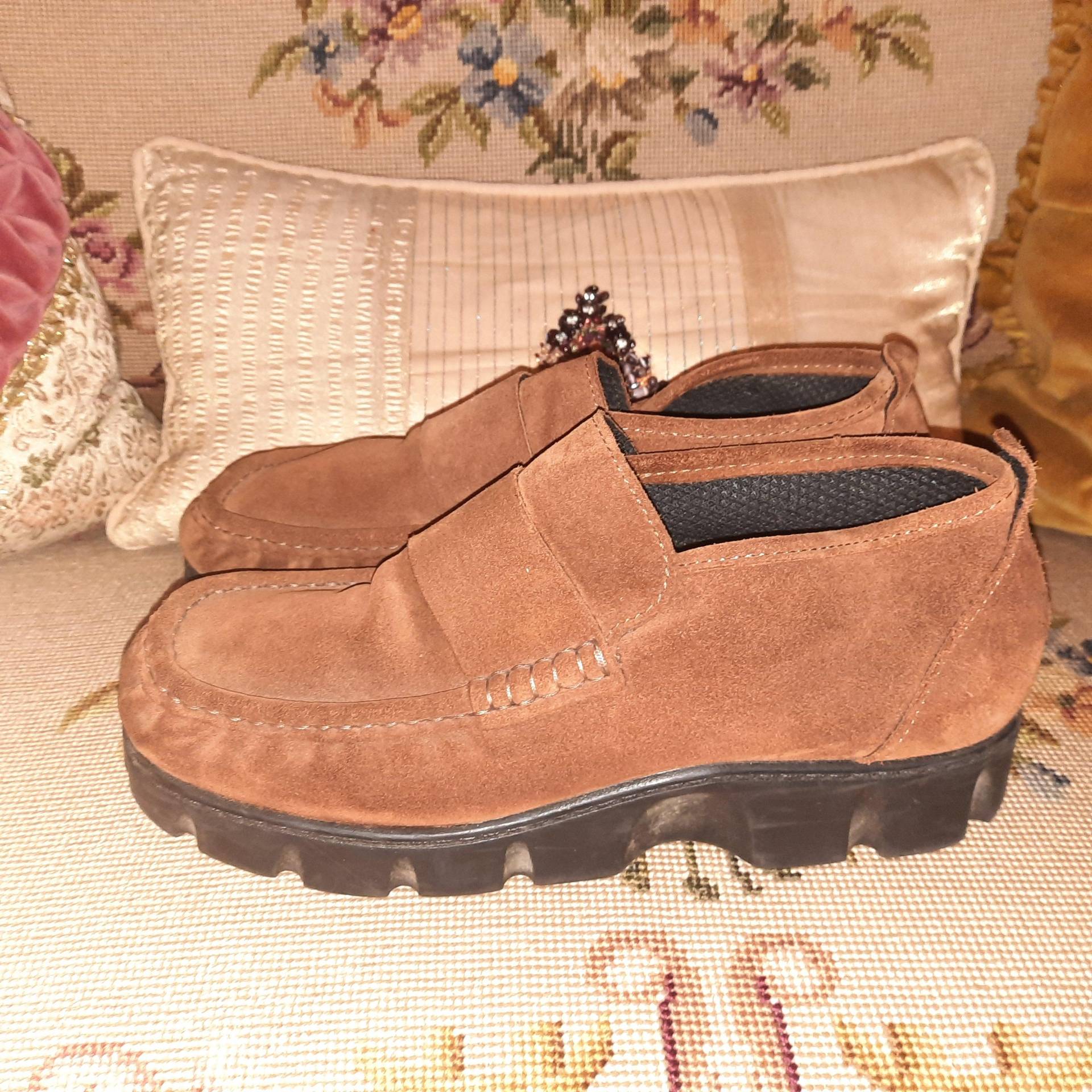 Schuhevintagebraun41Leder von Vintagewunderwelt