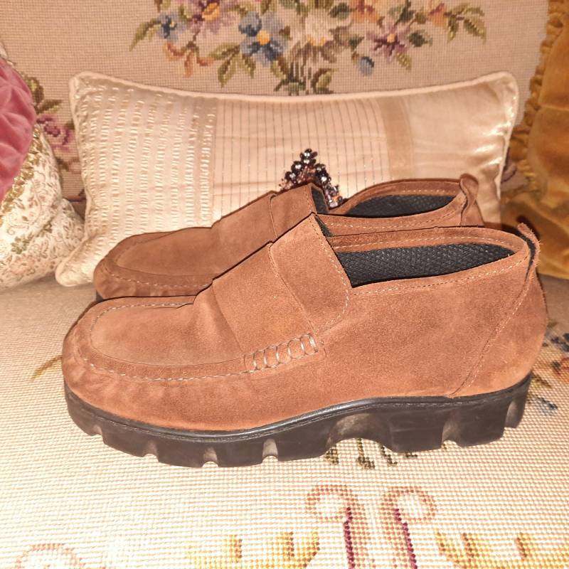 Schuhevintagebraun41Leder von Vintagewunderwelt