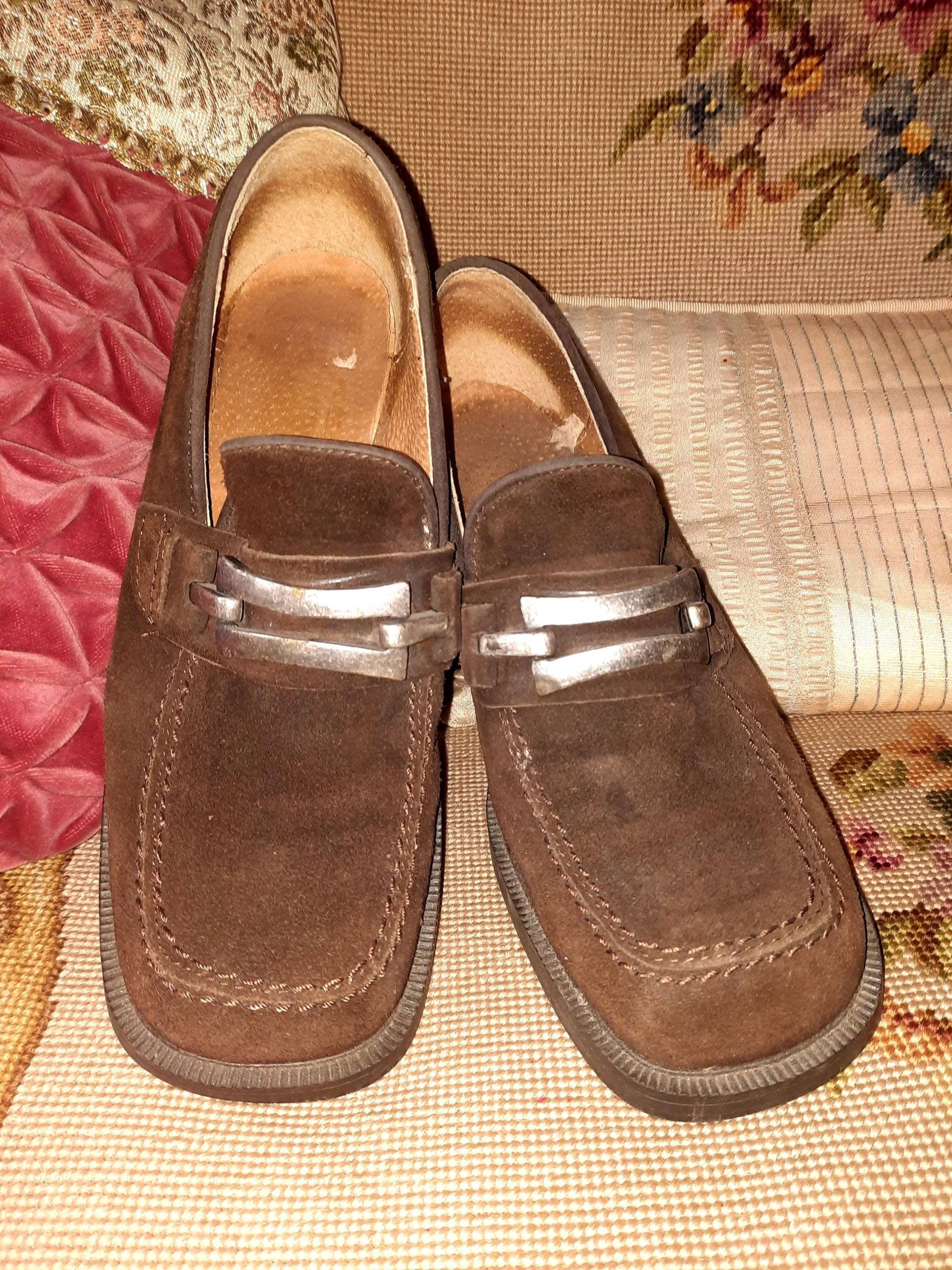 Schuhevintagebraunleder3890Ernineties Schuhevintagebraunleder3890Ernineties von Vintagewunderwelt