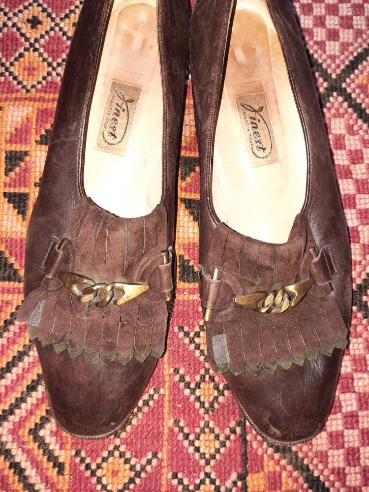 Schuhevintagebraunleder40 Schuhevintagebraunleder40 von Vintagewunderwelt