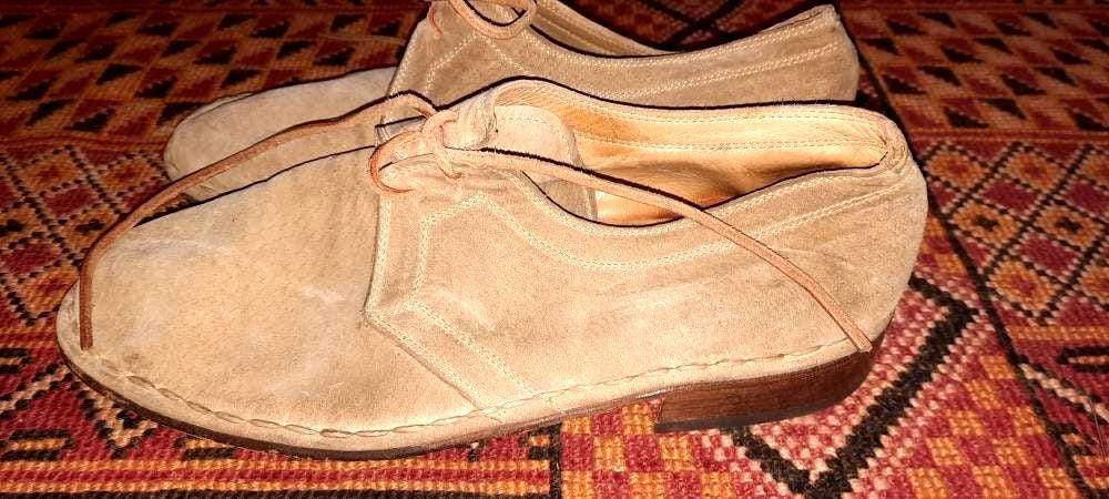 Schuhevintagelederbeige40 Schuhevintagelederbeige40 von Vintagewunderwelt