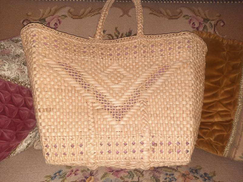 Taschevintagebastkorbtaschestrandtaschesommer Taschevintagebastkorbtaschestrandtaschesommer von Vintagewunderwelt