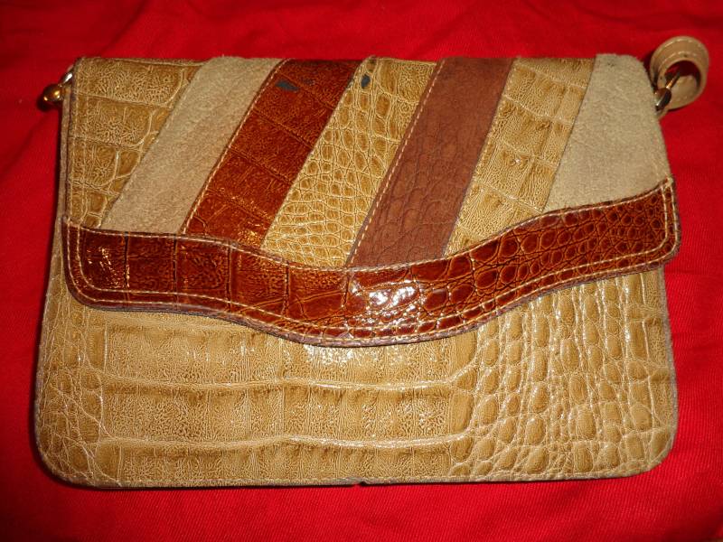 Taschevintagebeigebraunlederkunstleder Taschevintagebeigebraunlederkunstleder von Vintagewunderwelt
