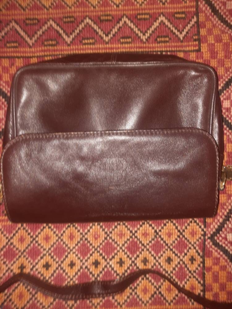 Taschevintagebraunkunstleder von Vintagewunderwelt