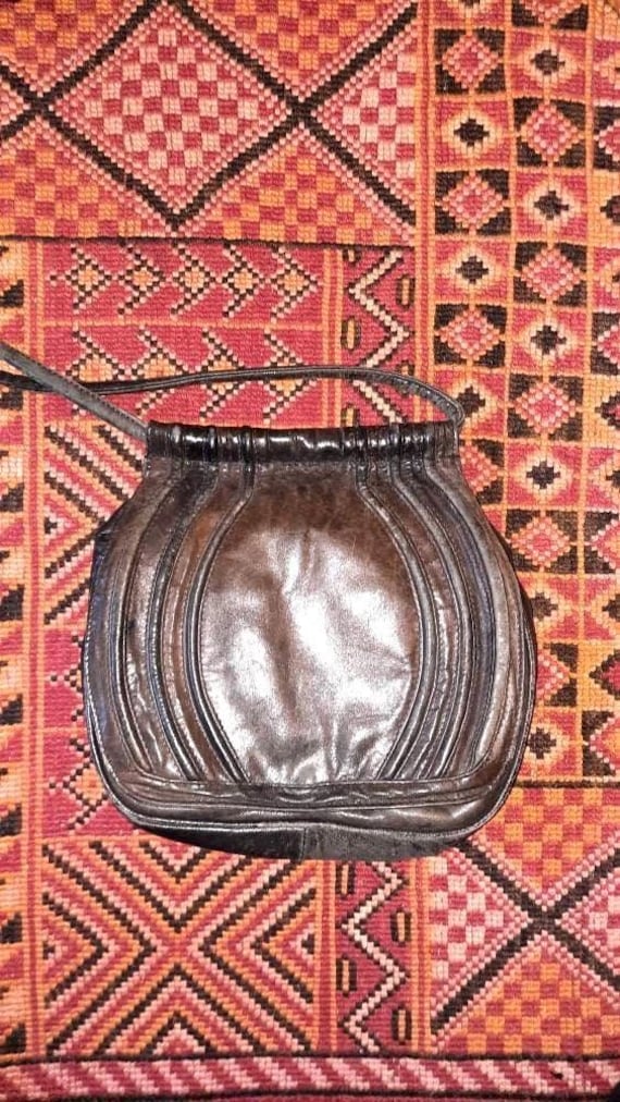 Taschevintagebraunleder von Vintagewunderwelt