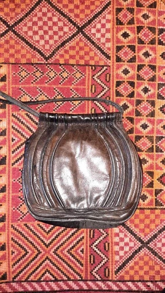 Taschevintagebraunleder von Vintagewunderwelt