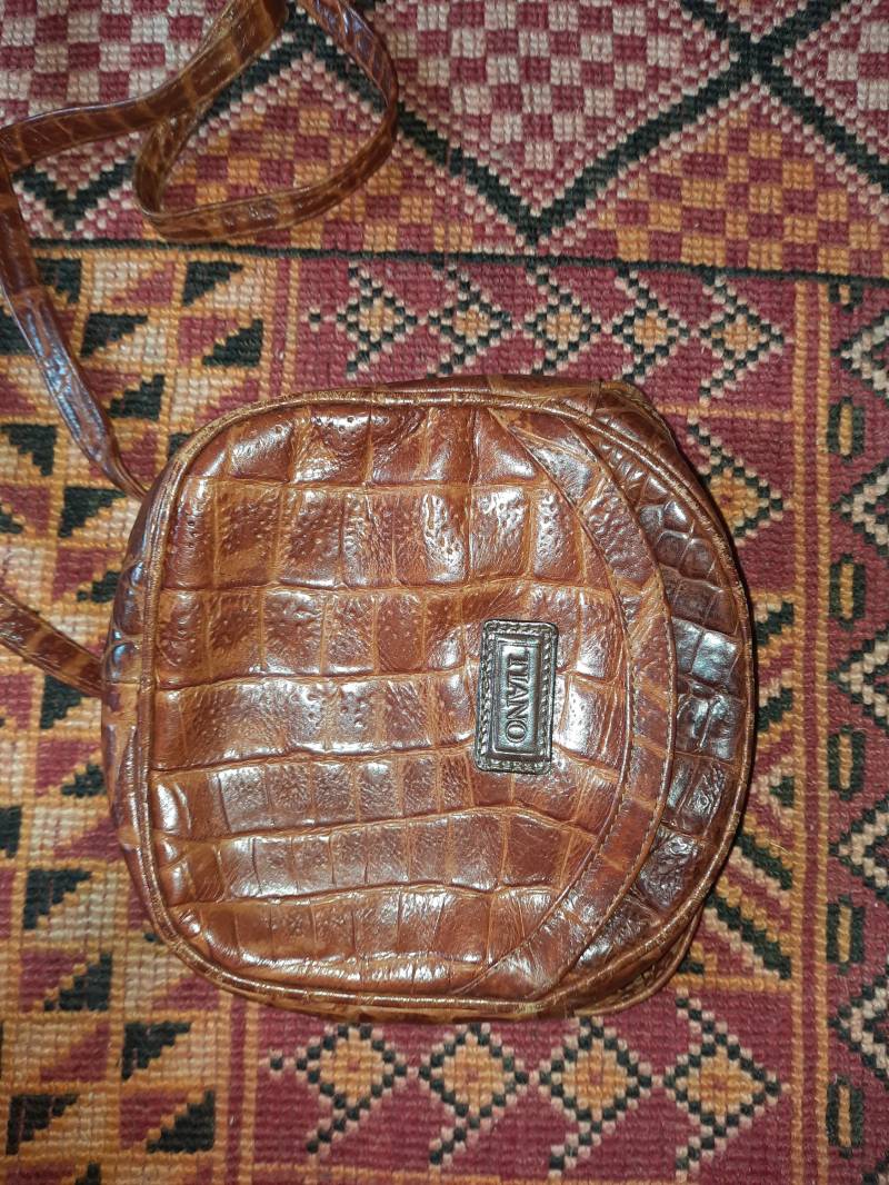 Taschevintagebraunleder von Vintagewunderwelt