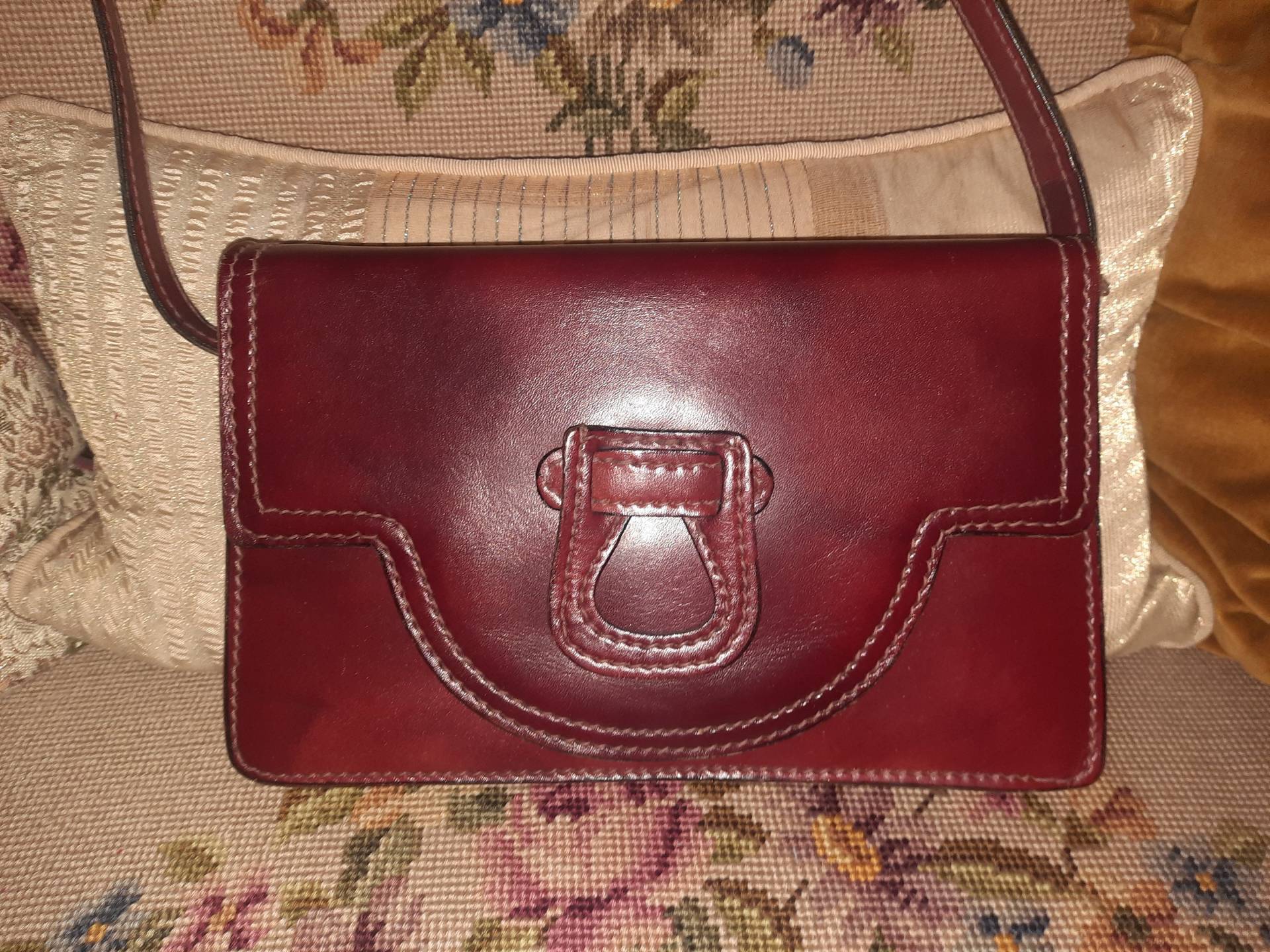 Taschevintagebraunleder von Vintagewunderwelt