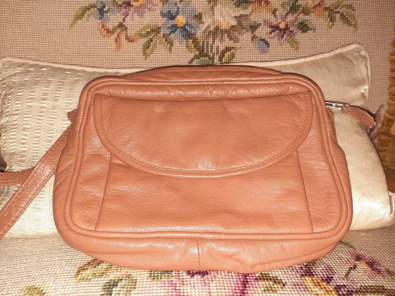 Taschevintagebraunleder von Vintagewunderwelt