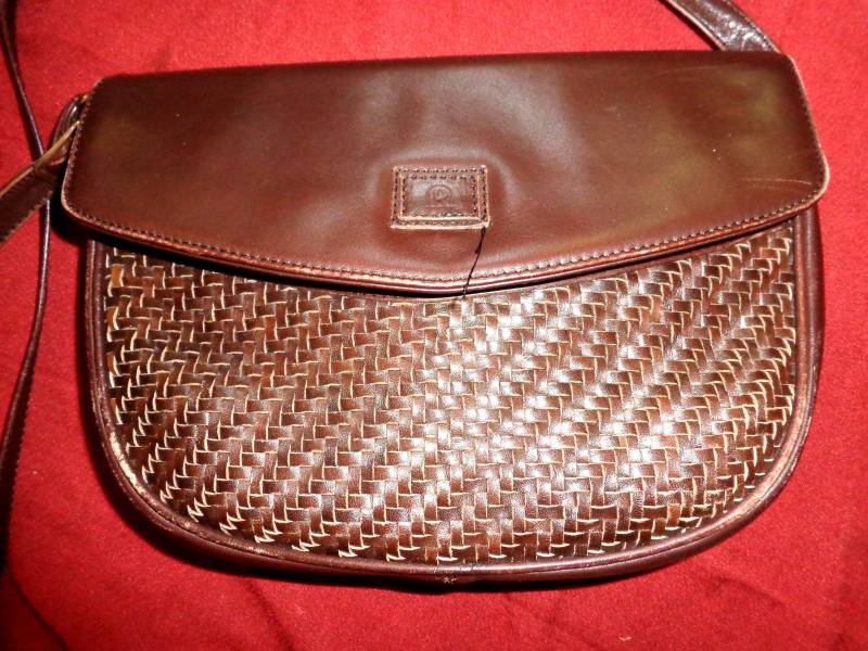 Taschevintagebraunleder von Vintagewunderwelt