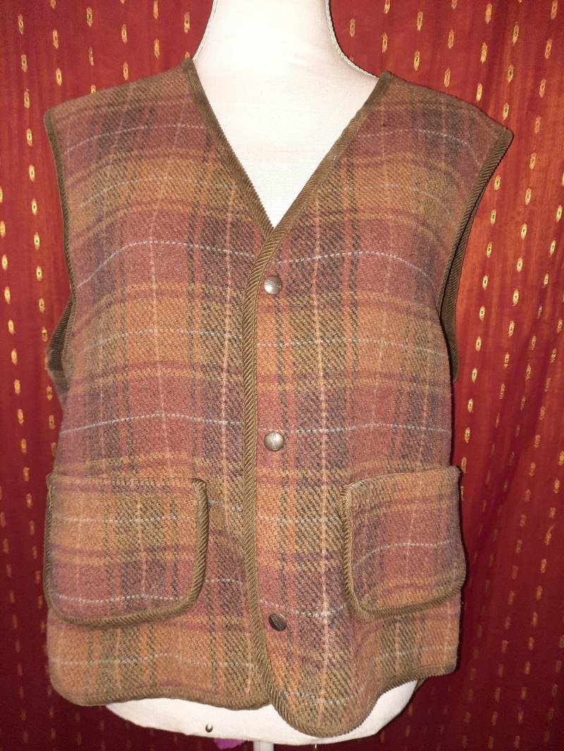 Westevintagekariertlwolle von Vintagewunderwelt