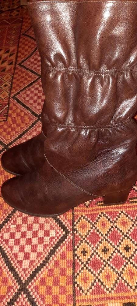 stiefelvintagebraunleder3436 stiefelvintagebraunleder3436 von Vintagewunderwelt
