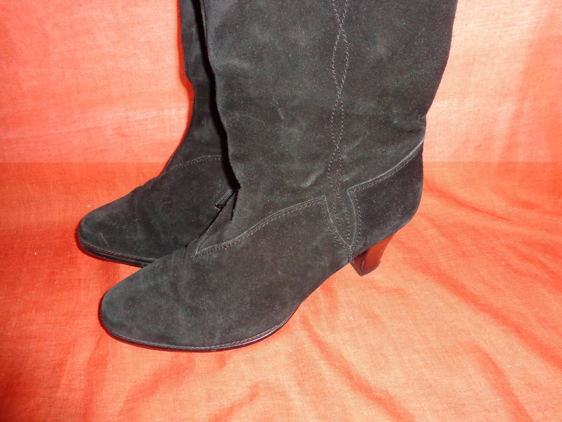 stiefelvintageschwarz6, 939Leder stiefelvintageschwarz6, 939Leder von Vintagewunderwelt