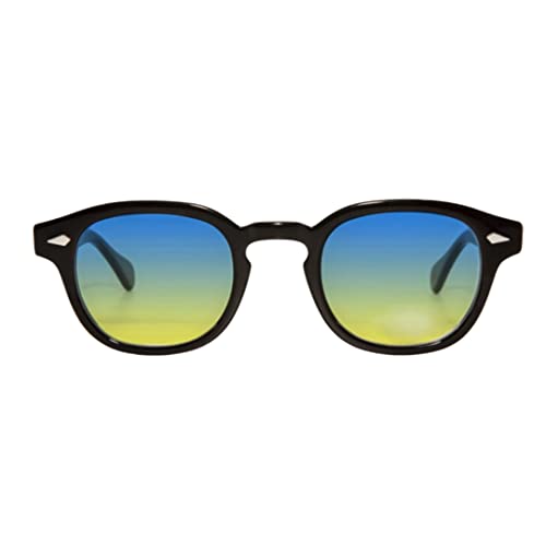 Vintange Sunglasses Sonnenbrille Modell MOSCOT JOHNNY DEPP TONY STARKS OSVALDO UV 400 NEU 2022, Farbverlauf Blau Gelb, Medium Vintange Sunglasses Sonnenbrille Modell MOSCOT JOHNNY DEPP TONY STARKS OSVALDO UV 400 NEU 2022, Farbverlauf Blau Gelb, Medium von Vintange Sunglasses