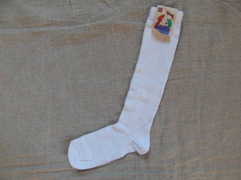 Nos Vintage Kinder Weiße Bobby - Sox Retro Baumwolle Halbstrümpfe Kniestrümpfe Made in Gdr 9-10 Jahre von Vintegelane