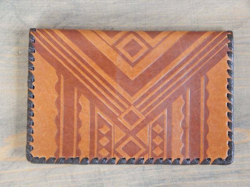 Vintage Geldbörse Echtleder Accessoire Hand Made in Union Ära Unisex Geschenk von Vintegelane