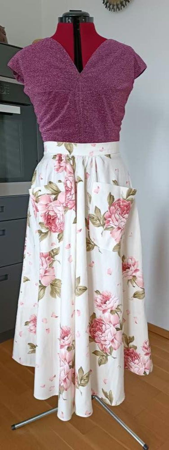 Vintage Retro Skirt Rock Im 50S 60S Look Rockabilly Gr 38/40 von VintiArt