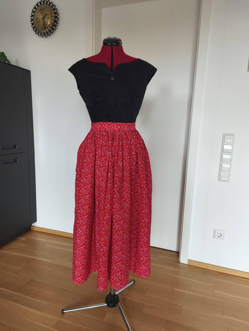 Vintage Rock Skirt 50Er 60Er Jahrestil Rockabilly Gr 38 von VintiArt