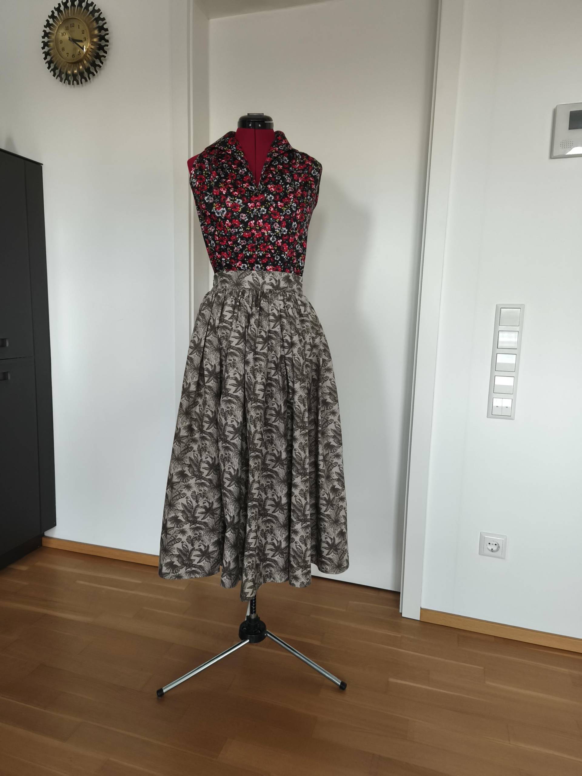 Vintage Skirt 50S Retro Rockabilly Gr 38/40 von VintiArt