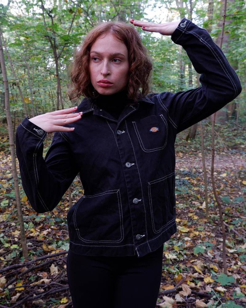 Schwarze Dickies-Jeansjacke Im Leichten Workwear-style | Größe M Schwarze Dickies-Jeansjacke Im Leichten Workwear-style | Größe M von VintiVintageStudio