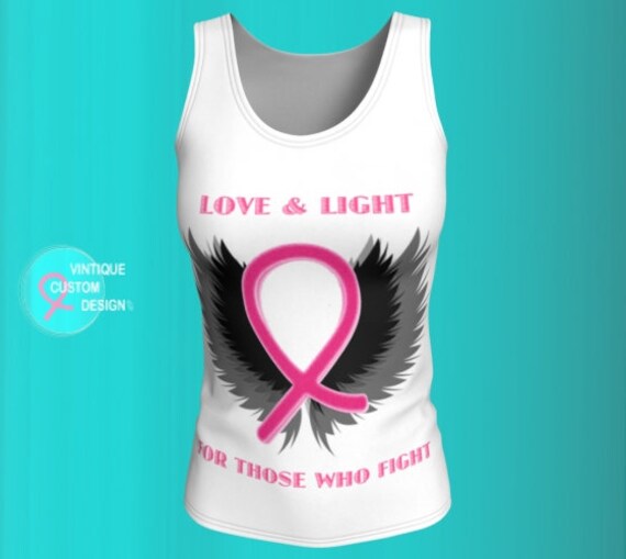 Pink Ribbon Tank Top Brustkrebs Bewusstsein Geschenk von VintiqueCustomDesign