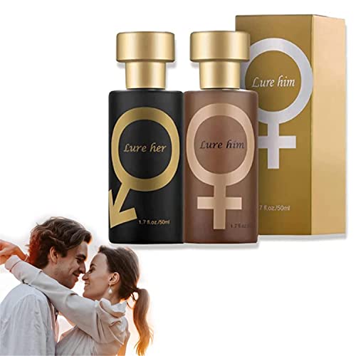 Golden Lure Pheromone Perfume Spray for Women to Attract Men Her Him Pheromones,Erotischer Intimpartner-Parfüm,Romanze-Pheromon-Parfüm (Mixed) von Vinxan