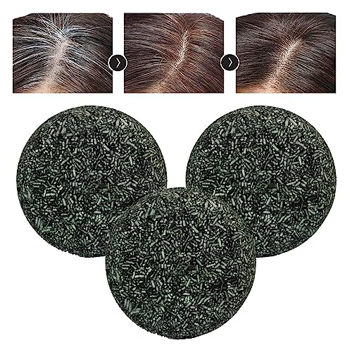 Spartan Gray Hair Reverse Bar, Reverse Grey Hair Bar Shampoo,Brown Hair Reverse Gray Natural Hair Darkening Shampoo Bar,Gray White Hair Repair for Women and Men (3 Pcs) von Vinxan