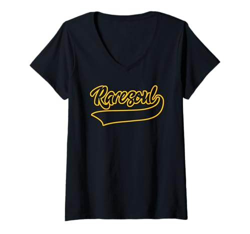 Damen Rare Soul Vinyl-DJ-Grafik T-Shirt mit V-Ausschnitt Damen Rare Soul Vinyl-DJ-Grafik T-Shirt mit V-Ausschnitt von Vinyl Record Lovers