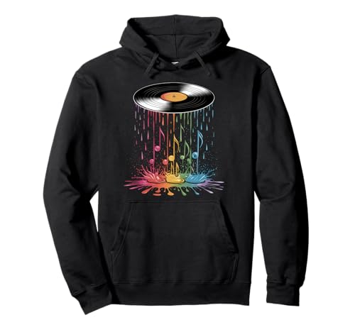 Vinyl Geschenk Herren Damen Plattenspieler Retro Vintage Pullover Hoodie Vinyl Geschenk Herren Damen Plattenspieler Retro Vintage Pullover Hoodie von Vinyl Tshirt Herren Schallplatten Player Musik