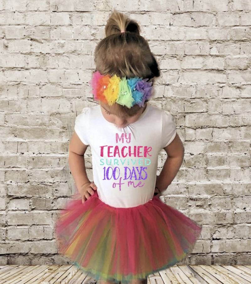 Mein Lehrer Überlebte 100 Tage Von Mir Jugend Shirt von VinylbyV