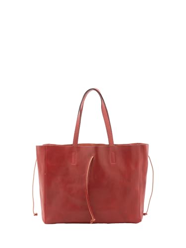 Viola Castellani Schultertasche Unisex aus echtem Leder Made in Italy 30 x 16 x 23 cm NAN-4611-rot Viola Castellani Schultertasche Unisex aus echtem Leder Made in Italy 30 x 16 x 23 cm NAN-4611-rot von Viola Castellani