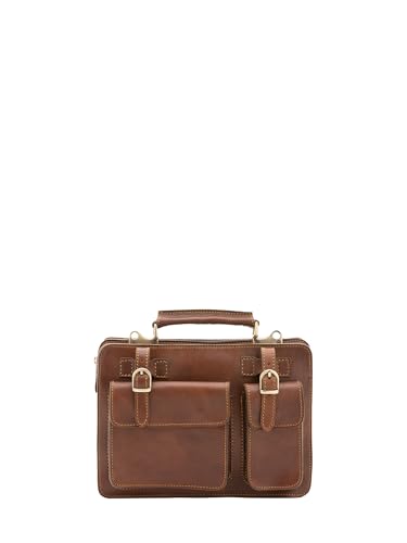 Viola Castellani Unisex Handtasche aus echtem Leder Made in Italy 32 x 23 x 10 cm NAN-4506-Braun Viola Castellani Unisex Handtasche aus echtem Leder Made in Italy 32 x 23 x 10 cm NAN-4506-Braun von Viola Castellani