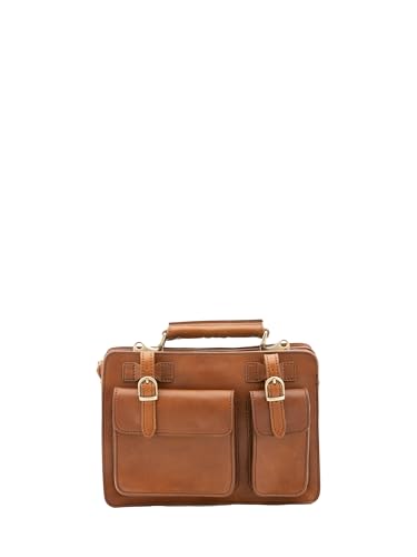 Viola Castellani Unisex Handtasche aus echtem Leder Made in Italy 32 x 23 x 10 cm NAN-4506-MIELE Viola Castellani Unisex Handtasche aus echtem Leder Made in Italy 32 x 23 x 10 cm NAN-4506-MIELE von Viola Castellani