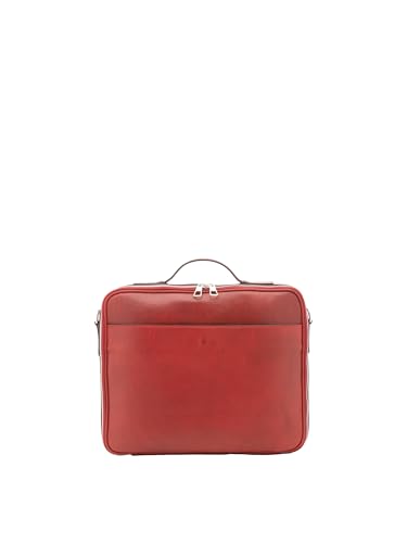 Viola Castellani Unisex Handtasche aus echtem Leder Made in Italy 38 x 32 x 6 cm NAN-4542-rot Viola Castellani Unisex Handtasche aus echtem Leder Made in Italy 38 x 32 x 6 cm NAN-4542-rot von Viola Castellani