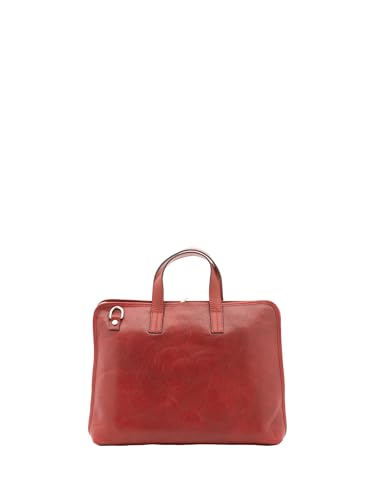 Viola Castellani Unisex Handtasche aus echtem Leder Made in Italy 40 x 30 x 5 cm NAN-4453-rot Viola Castellani Unisex Handtasche aus echtem Leder Made in Italy 40 x 30 x 5 cm NAN-4453-rot von Viola Castellani