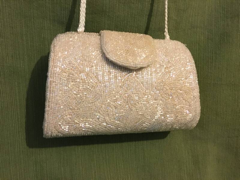 Jahrgang Le Regale Perlen Abend Clutch/Umhängetasche Jahrgang Le Regale Perlen Abend Clutch/Umhängetasche von ViolaGraceVintage