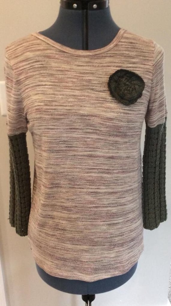 Upcycled Hemd Mit Pullover Ärmel Upcycled Hemd Mit Pullover Ärmel von ViolaInc