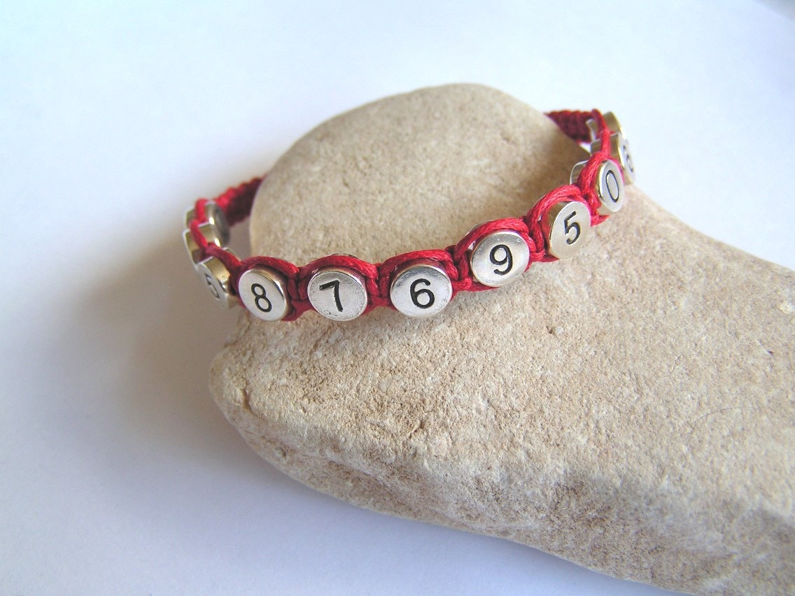 Personalisiertes Notfallkontakt-Gewebtes Armband Kinder -/Erwachsenen-Sicherheits-Id von ViolaMoonDesigns