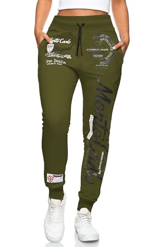 Violento Damen Lange Trainingshose | Monte Carlo 592 (Oliv | XXL) von Violento