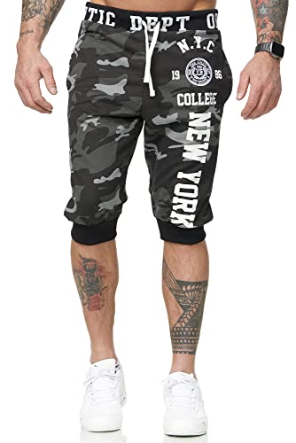 Violento Herren Bermuda-Shorts | Caprihose | 100% Baumwolle | New York 569 (3XL-Slim, Antra-Camouflage) von Violento