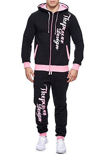 Violento Sportanzug Power 506 schwarz/rosa XXL von Violento