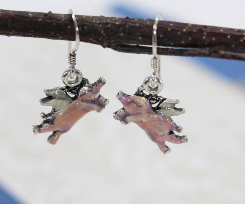 Fliegende Rosa Schwein Ohrringe. Sterling Silber Baumelt Tropfen. Wunderliche Fantasie. Glaub An Dich. Wenn Schweine Fliegen Fliegende Rosa Schwein Ohrringe. Sterling Silber Baumelt Tropfen. Wunderliche Fantasie. Glaub An Dich. Wenn Schweine Fliegen von VioletandVirtue