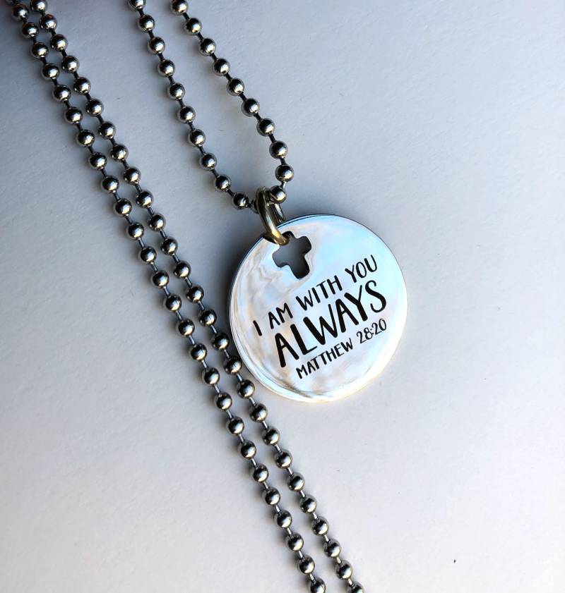 Erstkommunion Geschenk Für Jungen, Junge, Kommunion Halskette, Konfirmationskette, Geschenk, Matthäus 2820 Erstkommunion Geschenk Für Jungen, Junge, Kommunion Halskette, Konfirmationskette, Geschenk, Matthäus 2820 von VioletsAndVows