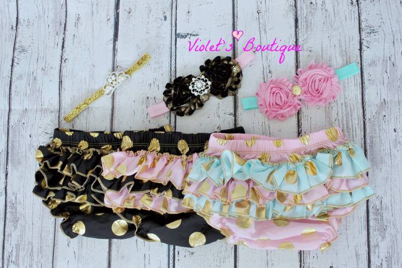 Babypumphose Für Mädchen Cotton Ruffle Cake Smash Outfit von VioletsBoutiqueGoods