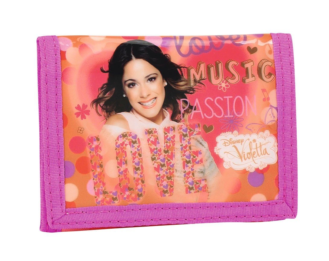 Violetta Mini Bag Disney Violetta - Geldbörse, 12,5x9,5 cm (Klettverschluss, Mädchen), Geringes-Gewicht von Violetta