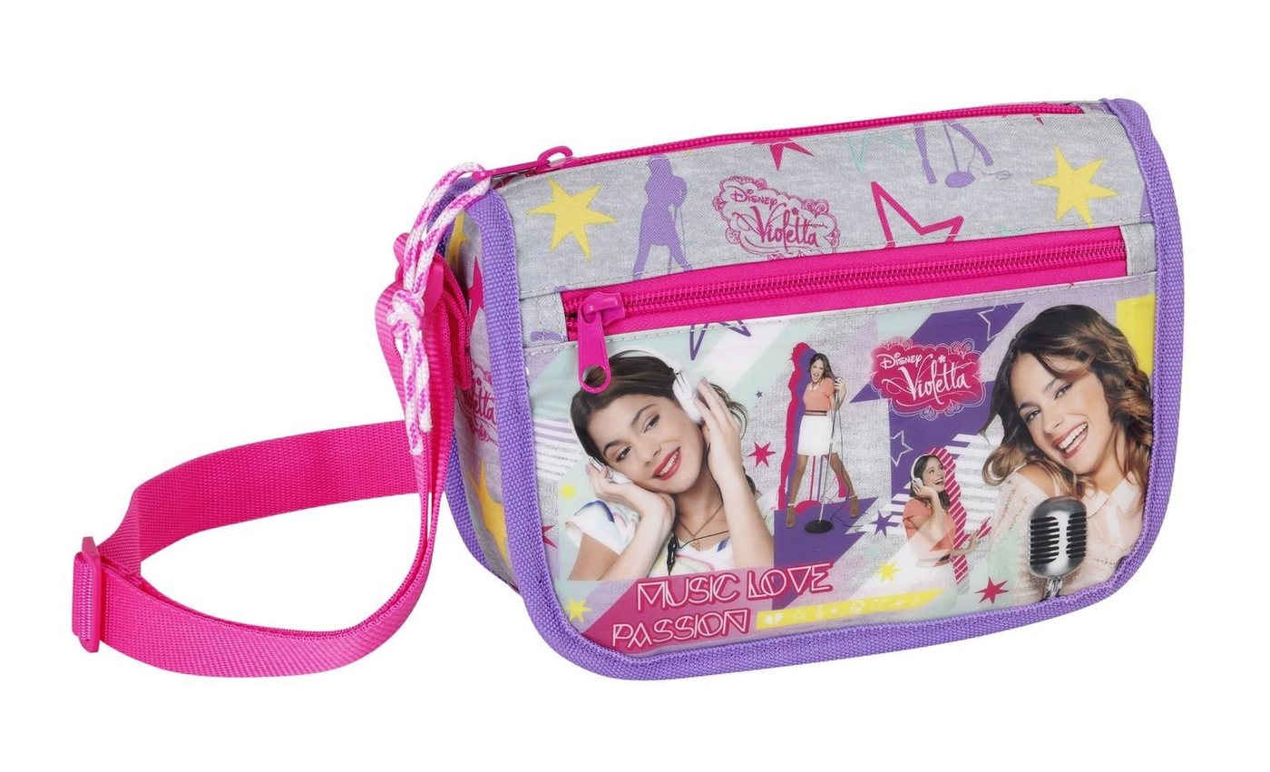 Violetta Umhängetasche Disney Violetta - Schultertasche, 22x17x4 cm (Reißverschluss, Mädchen), Geringes-Gewicht von Violetta