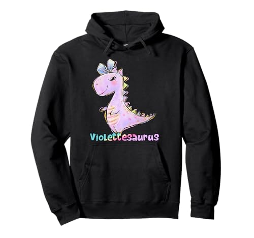 Violette Shirt Mädchen Dinosaurier Geburtstag Party Violettesaurus Pullover Hoodie Violette Shirt Mädchen Dinosaurier Geburtstag Party Violettesaurus Pullover Hoodie von Violette Dinosaur Tees NYC
