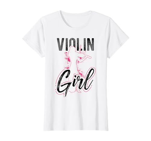 Violine Mädchen Musik Party Instrument Liebhaber Musiker T-Shirt von Violine Mädchen Spaß Musik Musiker Geschenk