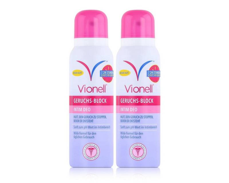 Vionell Deo-Stift Vionell Geruchs-Block Intim Deo 125ml - Sanft im Intimbereich (2er Pac von Vionell